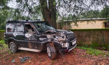 शौच के लिए जंगल गए ग्रामीण की हथनी ने ले ली जान मादा हाथी ने वन विभाग के स्कॉर्पियो वाहन पर हमला किया छतिग्रस्त