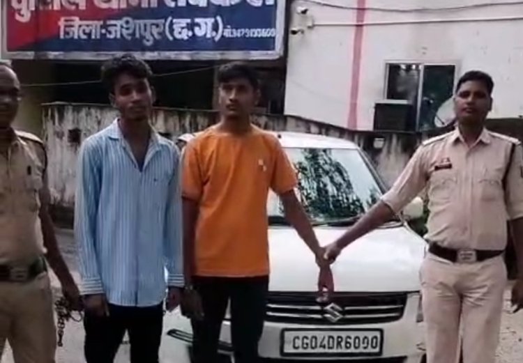 36 लाख रुपए कीमत के 1 क्विंटल 21 किलो गांजा के साथ मध्यप्रदेश के दो तस्कर पकड़ाए