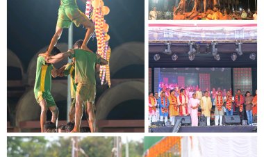 जशपुर के रणजीता स्टेडियम में मटकी फोड़ प्रतियोगिता का हुआ भव्य आयोजन, उमड़ा जनसैलाब   जिले भर की 8 टीमों ने लिया भाग, विजेता टीम को 71 हजार एवं स्मृति चिन्ह देकर किया गया सम्मानित