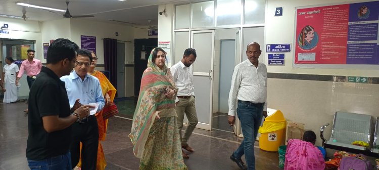 प्रियंवदा सिंह जूदेव ने जशपुर के राजा देवशरण सिंह देव जिला चिकित्सालय का किया निरीक्षण