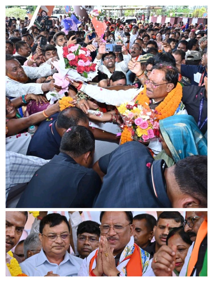 जापान और दक्षिण कोरिया के सफल विदेश दौरे से वापस लौटे मुख्यमंत्री साय