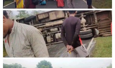फरसाबहार से अंबिकापुर जा रही राजधानी बस टांगरगांव के पास पलटी हादसे में 1 महिला की मौत, 5 यात्री घायल, 23 यात्री थे सवार, दुर्घटना के बाद यात्री बस के चालक-परिचालक मौके से फरार