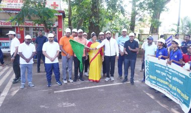 नशा मुक्त भारत अभियान के तहत जशपुर में मैराथन दौड़ का आयोजन,