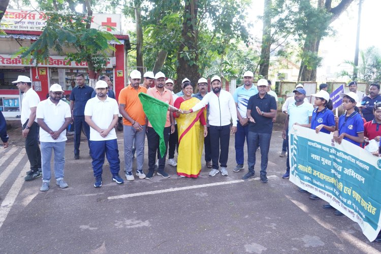 नशा मुक्त भारत अभियान के तहत जशपुर में मैराथन दौड़ का आयोजन,