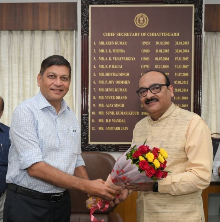 छत्तीसगढ़ के नवनियुक्त मुख्य सचिव विकासशील ने कार्यभार संभाला’*