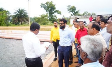 मुख्यमंत्री ने कुनकुरी छठ घाट के सौन्दर्यकरण हेतु 5 करोड़ 17 लाख की दी स्वीकृति  गुरूवार को कलेक्टर रोहित व्यास ने कुनकुरी छठ घाट का किया निरीक्षण