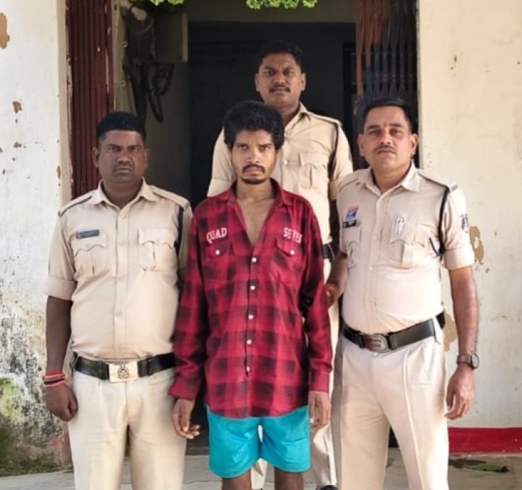 फुआ की टांगी से मारकर हत्या, फूफा पर भी किया जानलेवा हमला  तंत्र-मंत्र का शक और जमीन विवाद बनी वजह, पुलिस ने आरोपी को गिरफ्तार कर भेजा जेल