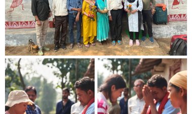 जशपुर जम्बूरी 2025  जशपुर जम्बूरी में आने वाले पर्यटकों का चंदन टीका रोली लगाकर किया गया आत्मीय स्वागत   ्रदेश के विभिन्न जिलों और अन्य राज्यों से जशपुर के देख-देखा पहुंचे पर्यटक