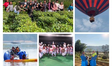 जशपुर में प्रकृति की गोद में सुंदर वादियों और एडवेंचर का पर्यटक उठा रहे आनंद   पर्यटकों ने नीमगांव, मयाली नेचर कैम्प, विश्व का सबसे बड़ा प्राकृतिक शिवलिंग मधेश्वर पहाड़, सारूडीह चाय बगान जिला संग्रहालय, सरना एथेनिक रिजॉर्ट का किया अवलोकन