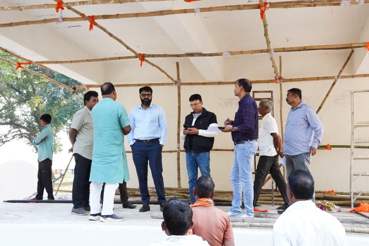 जशपुर जिले के कण्डोरा में 12 नवंबर को आयोजित गोकुला अष्टमी पूजा महोत्सव में शामिल होंगे मुख्यमंत्री से  मुख्यमंत्री के संभावित आगमन की तैयारी हेतु कलेक्टर ने किया यज्ञ नगर गोकुल धाम का निरीक्षण