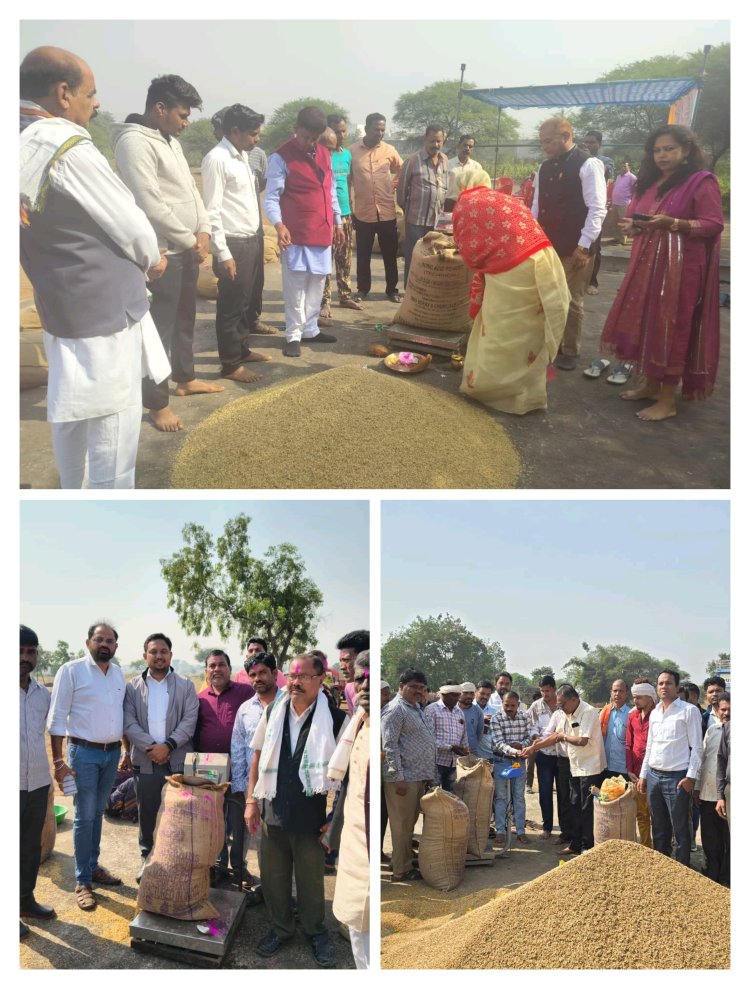छत्तीसगढ़ में धान खरीदी प्रारंभ  किसानों की मेहनत का सम्मान हमारा संकल्प - मुख्यमंत्री श्री विष्णु देव साय