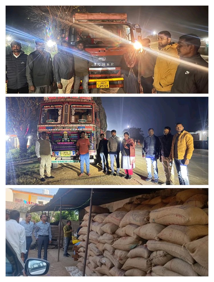 जिले के धान मंडियों में अवैध धान खपाने वाले बिचौलियों-कोचियों पर आई शामत  कलेक्टर के निर्देश पर अवैध धान परिवहन और भंडारण पर प्रशासन की ताबड़तोड़ कार्रवाई जारी  एक ही रात की छापामार कार्रवाई में 2220 बोरी धान जब्त, कलेक्टर ने दिए कड़ी कार्यवाही के निर्देश
