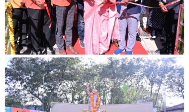 मुख्यमंत्री विष्णुदेव साय ने 115 नगरीय निकायों में नवनिर्मित अटल परिसर का किया लोकार्पण  जशपुर जिला संग्रहालय में निर्मित अटल परिसर के लोकार्पण कार्यक्रम में विधायक रायमुनी भगत सहित अन्य अतिथिगण हुए शामिल