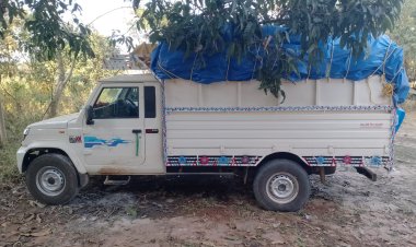 उड़ीसा से धान लाकर जशपुर जिले की खरीदी केंद्र में खपाने की थी तैयारी  पुलिस ने उड़िसा से 30 क्विंटल धान को लेकर आ रहे पिकअप को जप्त कर जिला प्रशासन को सौंपा है