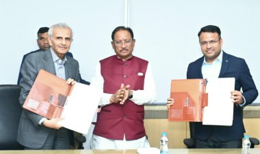मेडिसिटी विकास की दिशा में बड़ी उपलब्धि: चार माह में जमीन लीज और रजिस्ट्री पूरी, ₹680 करोड़ की लागत से बनेगा 300 बिस्तरों का बॉम्बे हॉस्पिटल  स्वास्थ्य सेवाओं के साथ युवाओं को मिलेगा रोजगार: नवा रायपुर बनेगा सेंट्रल इंडिया का हेल्थकेयर हब - मुख्यमंत्री विष्णुदेव साय