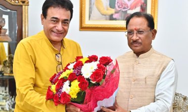 मुख्यमंत्री विष्णुदेव साय से सुप्रसिद्ध अभिनेता नीतिश भारद्वाज ने की सौजन्य मुलाकात