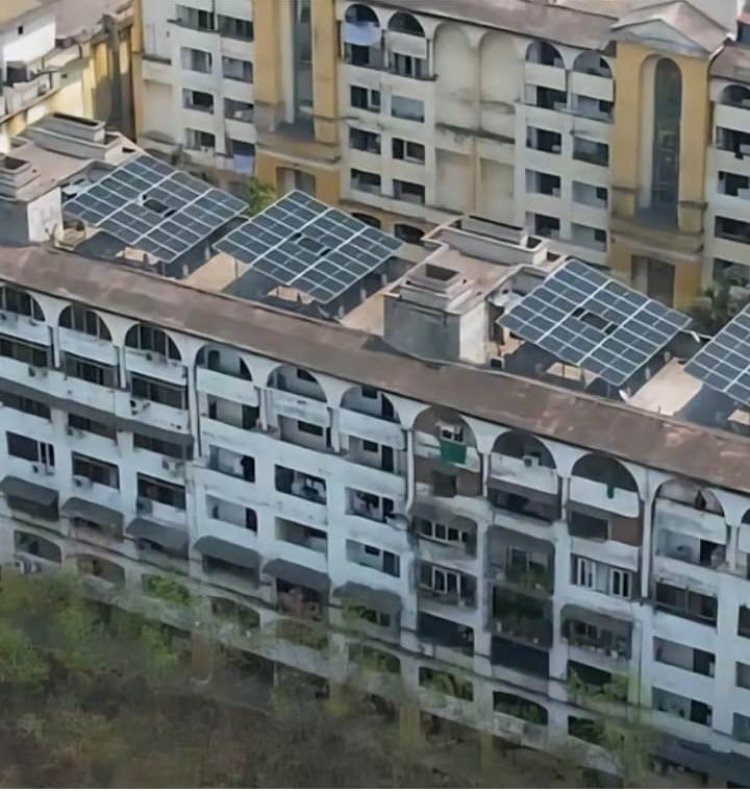 रायपुर देश में पहला शहर बना, जहां पार्थिवी सोसायटी में शुरू हुई वर्चुअल नेट मीटरिंग  60 किलोवाट का सोलर सिस्टम लगा  20 परिवारों को बिजली बिल में मिलने लगी बड़ी राहत