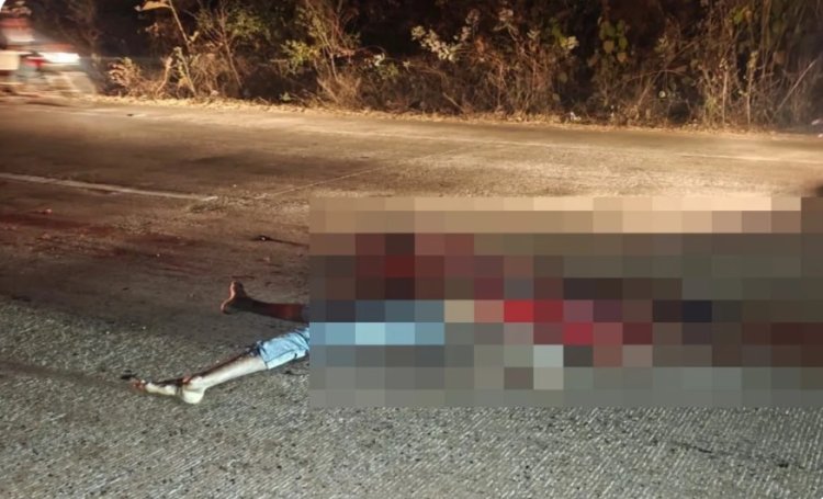 Nh 43 में लुचकी घाट पर भीषण सड़क हादसा:  हाइवा की टक्कर से दो युवकों की मौके पर मौत, एक गंभीर