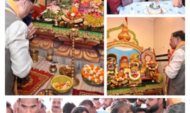 *62 वें जन्मदिवस पर मुख्यमंत्री विष्णुदेव साय ने दोकड़ा के प्राचीन श्री जगन्नाथ मंदिर में पूजा-अर्चना कर आशीर्वाद लिया एवं प्रदेशवासियों के सुख-समृद्धि की कामना की*