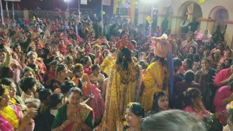 *सातवें दिन पूर्णाहुति के साथ संपन्न हुई श्रीमद भागवत कथा, फूलों की होली में सराबोर हुआ श्रीहरि कीर्तन भवन*