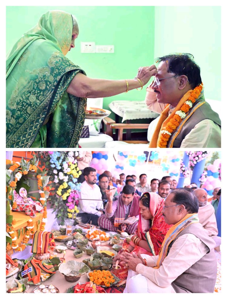 *माँ का आशीर्वाद और अपार जनस्नेह : बगिया में आत्मीयता के साथ मना मुख्यमंत्री का जन्मदिन*