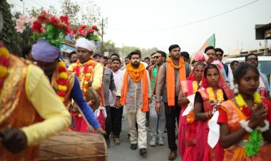 *भाजयुमो जिलाध्यक्ष विजय आदित्य सिंह जूदेव का प्रथम कांसाबेल और महादेवदंड आगमन, पर कार्यकर्ताओं ने किया भव्य स्वागत*