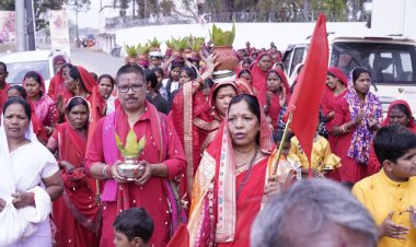 मुख्यमंत्री निवास बगिया में श्री रामनवमी महायज्ञ का भव्य शुभारंभ, कलश यात्रा में उमड़ा जनसैलाब