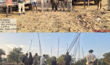 वन भूमि पर कब्जे की एक और कोशिश नाकाम जंगल क्षेत्र में अवैध बोरवेल खनन पर वन विभाग ने दो बोरिंग वाहन किया जप्त