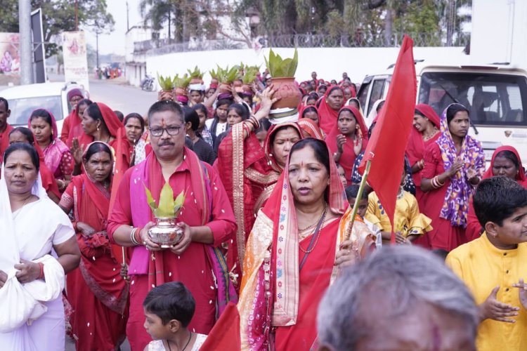 मुख्यमंत्री निवास बगिया में श्री रामनवमी महायज्ञ का भव्य शुभारंभ, कलश यात्रा में उमड़ा जनसैलाब