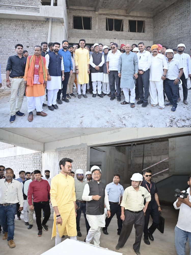 *मुख्यमंत्री विष्णुदेव साय ने निर्माणाधीन जगदेव राम उरांव कल्याण आश्रम चिकित्सालय का किया अवलोकन*