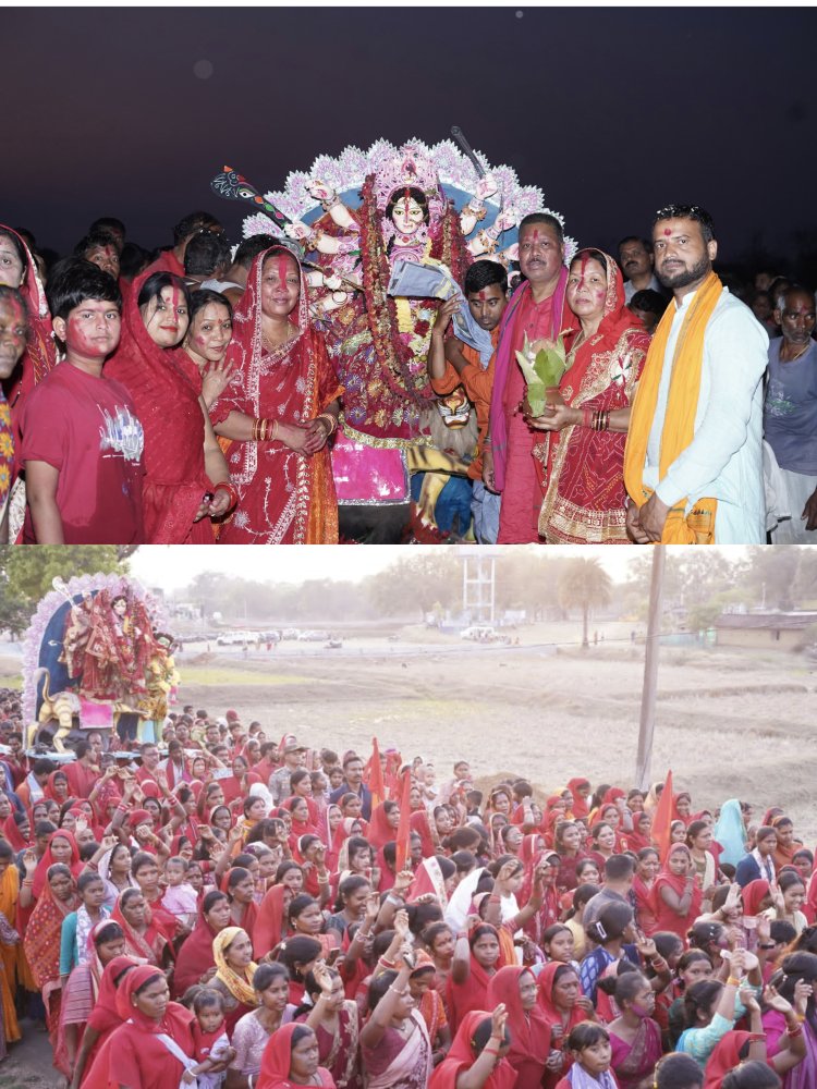 *मुख्यमंत्री निवास बगिया में श्री रामनवमी महायज्ञ का भव्य समापन, श्रद्धा और भक्ति के बीच माता प्रतिमा का विसर्जन, बड़ी संख्या में जुटे देवी संत समाज के लोग*