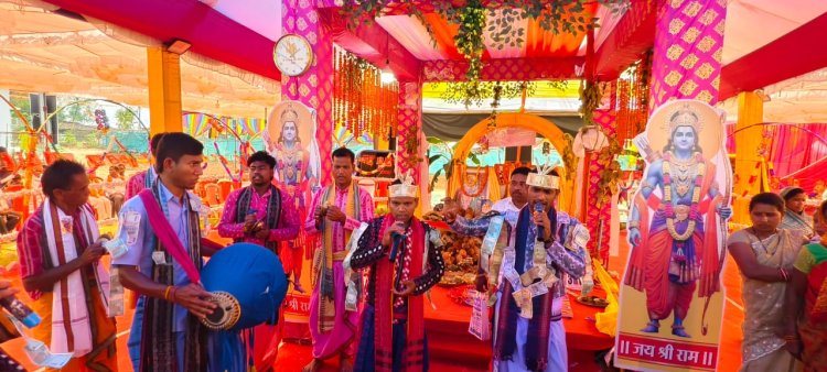 *गरियादोहर में श्री रामनवमी महोत्सव के तहत अष्ट प्रहरी महायज्ञ का भव्य समापन, 24 घंटे गूंजता रहा हरे राम-हरे कृष्ण का नाम,महाआरती में मुख्यमंत्री की धर्मपत्नी कौशल्या साय हुईं शामिल..*