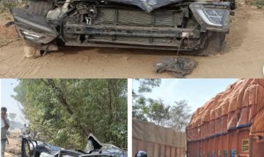 *एनएच 43 में तेज रफ्तार का कहर: दो कारों की ट्रक से भिड़ंत, 7 घायल, 6 की हालत नाजुक*