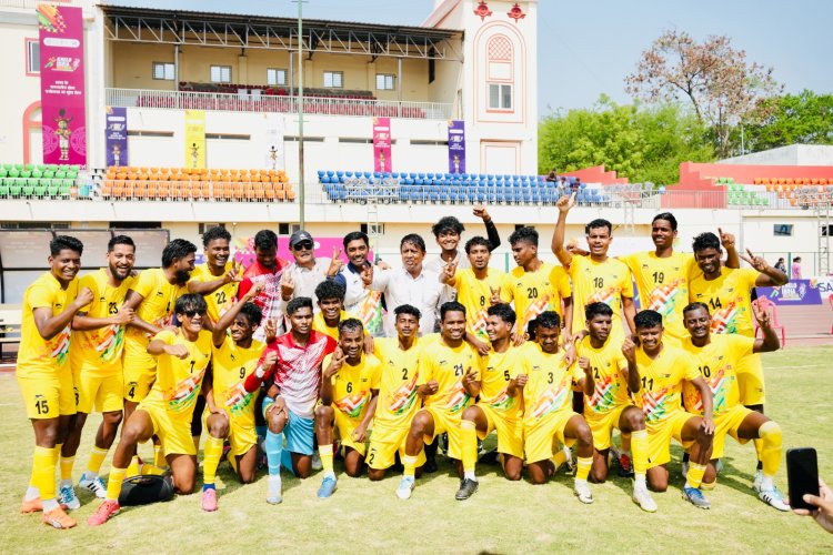 *खेलो इंडिया ट्राइबल गेम्स 2026: कर्नाटक बना ओवरऑल चैंपियन, मेजबान छत्तीसगढ़ नौवें स्थान पर*  * पश्चिम बंगाल ने फाइनल में छत्तीसगढ़ को 1-0 से हराकर पुरुष फुटबॉल का स्वर्ण पदक जीता*