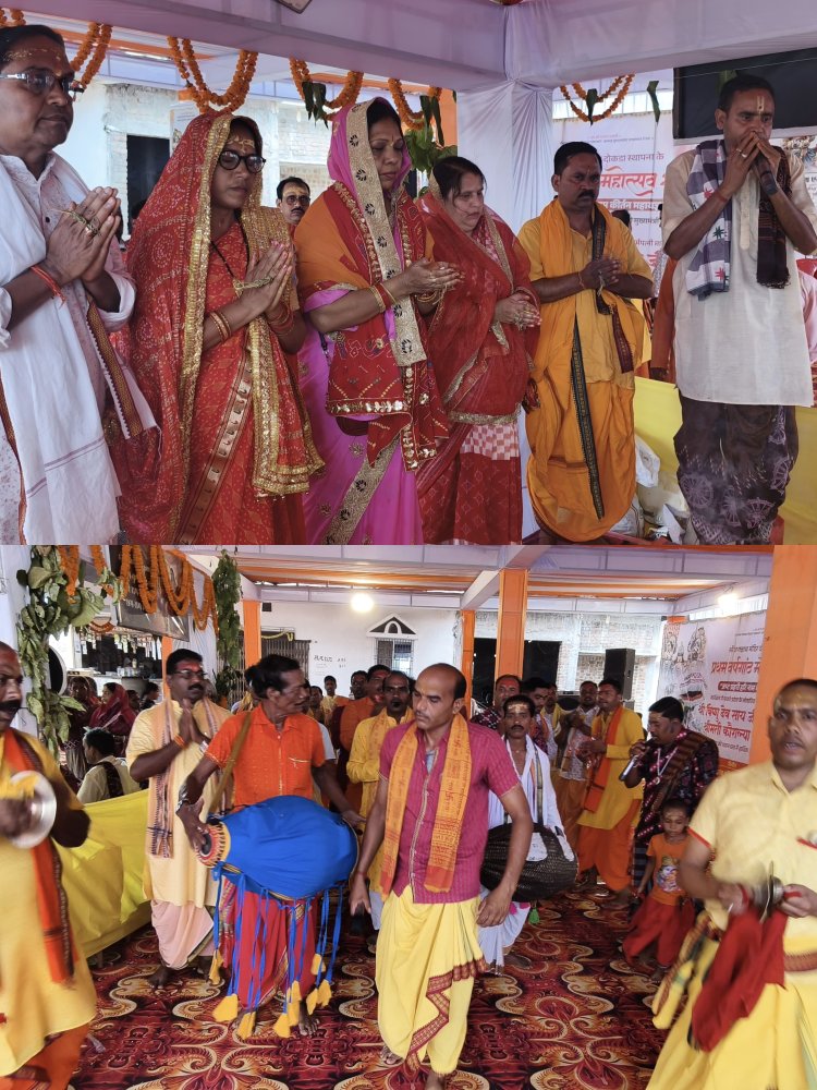 *दोकड़ा में भक्ति का महासंगम : श्री जगन्नाथ मंदिर स्थापना प्रथम वर्षगांठ महोत्सव में शुरू हुआ हरि कीर्तन अष्ट प्रहरी महायज्ञ*