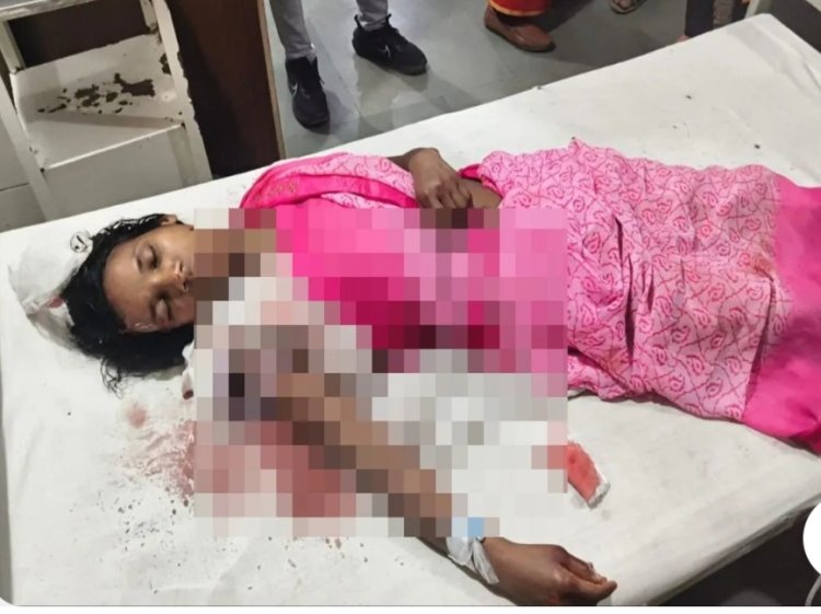*NH-43 पर तेज रफ्तार हाइवा का कहर: बाइक सवार बेटे आशीष तिर्की की मौके पर मौत, मां गंभीर घायल*